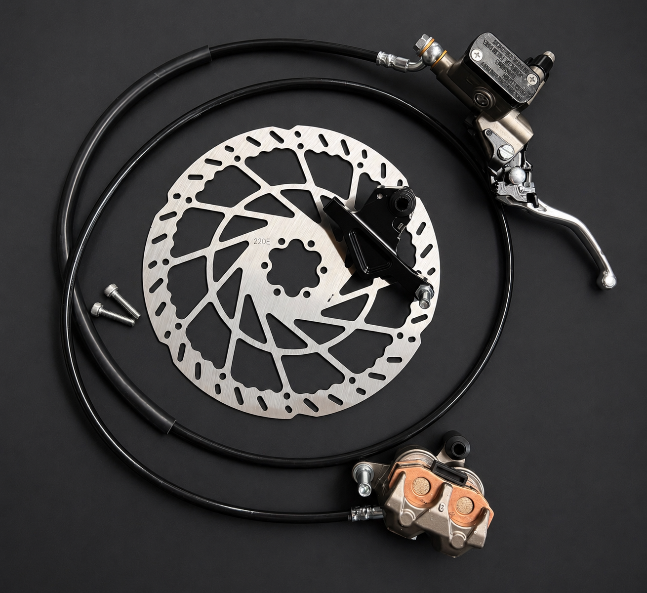Ultimate Pre-Bled Super 73/Ridstar q20 Ultra Bee Rear Brake Kit (Ships Next Business Day)