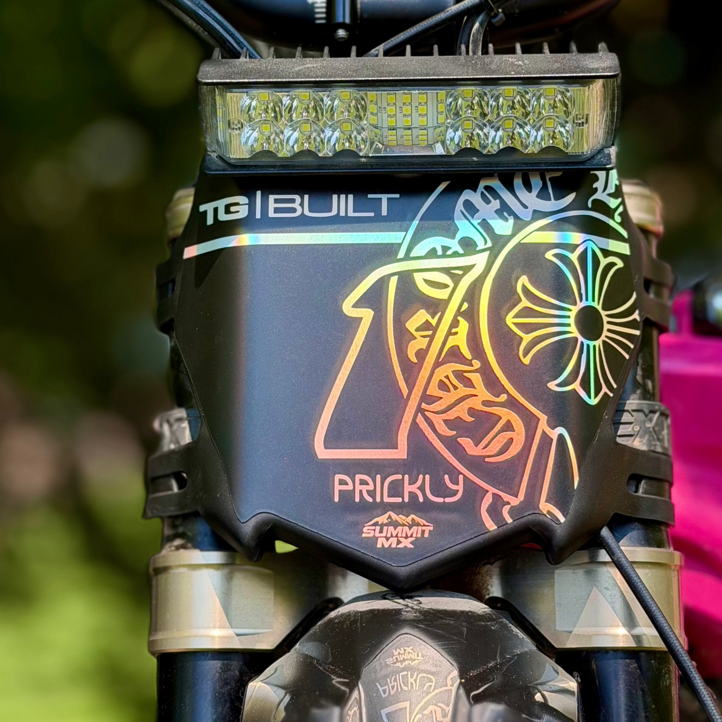 Chrome Hearts Decal for Motocutz Number Plate